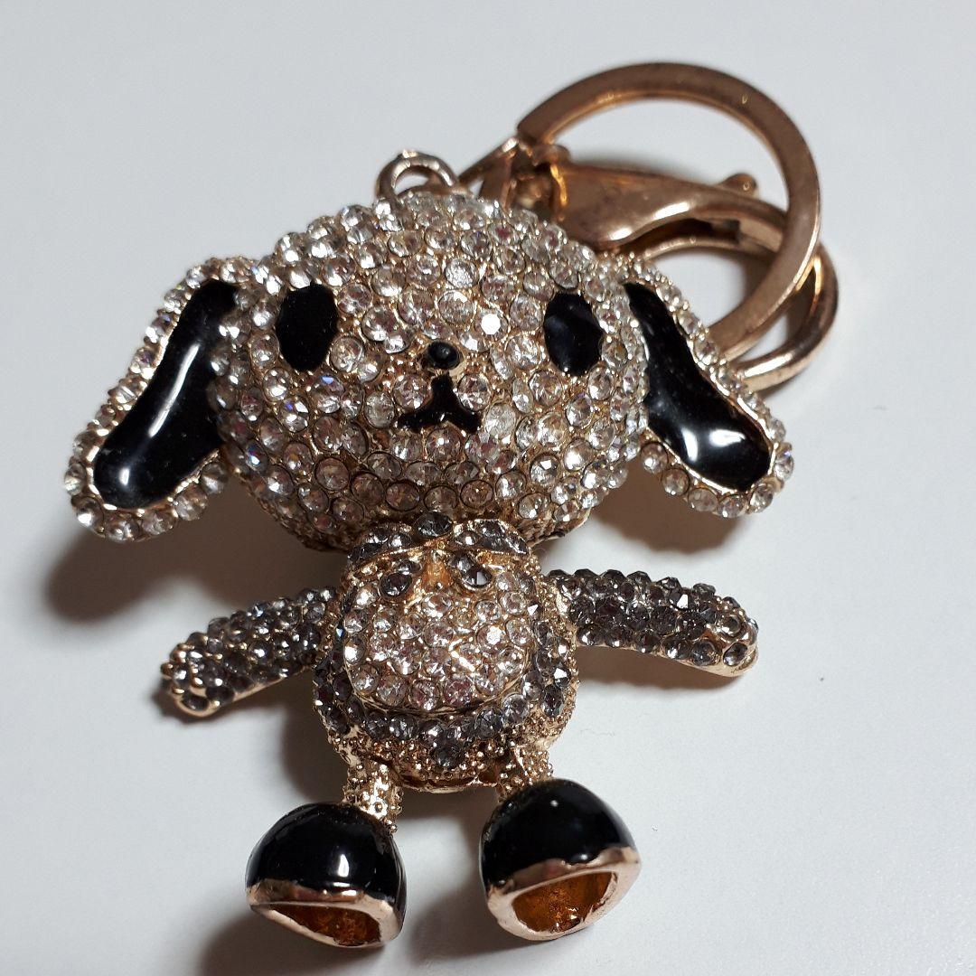 キーホルダー シュガーバニー？ キラキラ ラインストーン - メルカリ