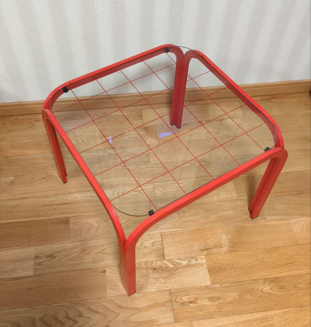 レトロポップ ガラステーブル 昭和ポップ ガラステーブル - メルカリ