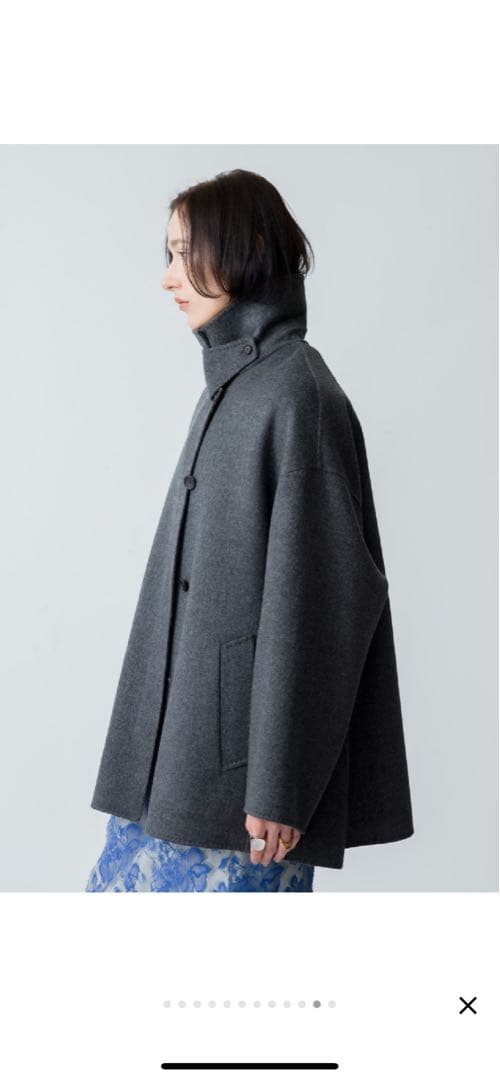 ebure リュクスシャルムビーバー ステンカラーショートコート - メルカリ