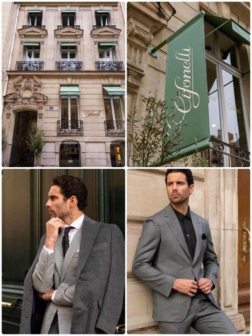 Cifonelli 巴里エスプリ！色気立つコート カスタムオーダー品 ¥25万程