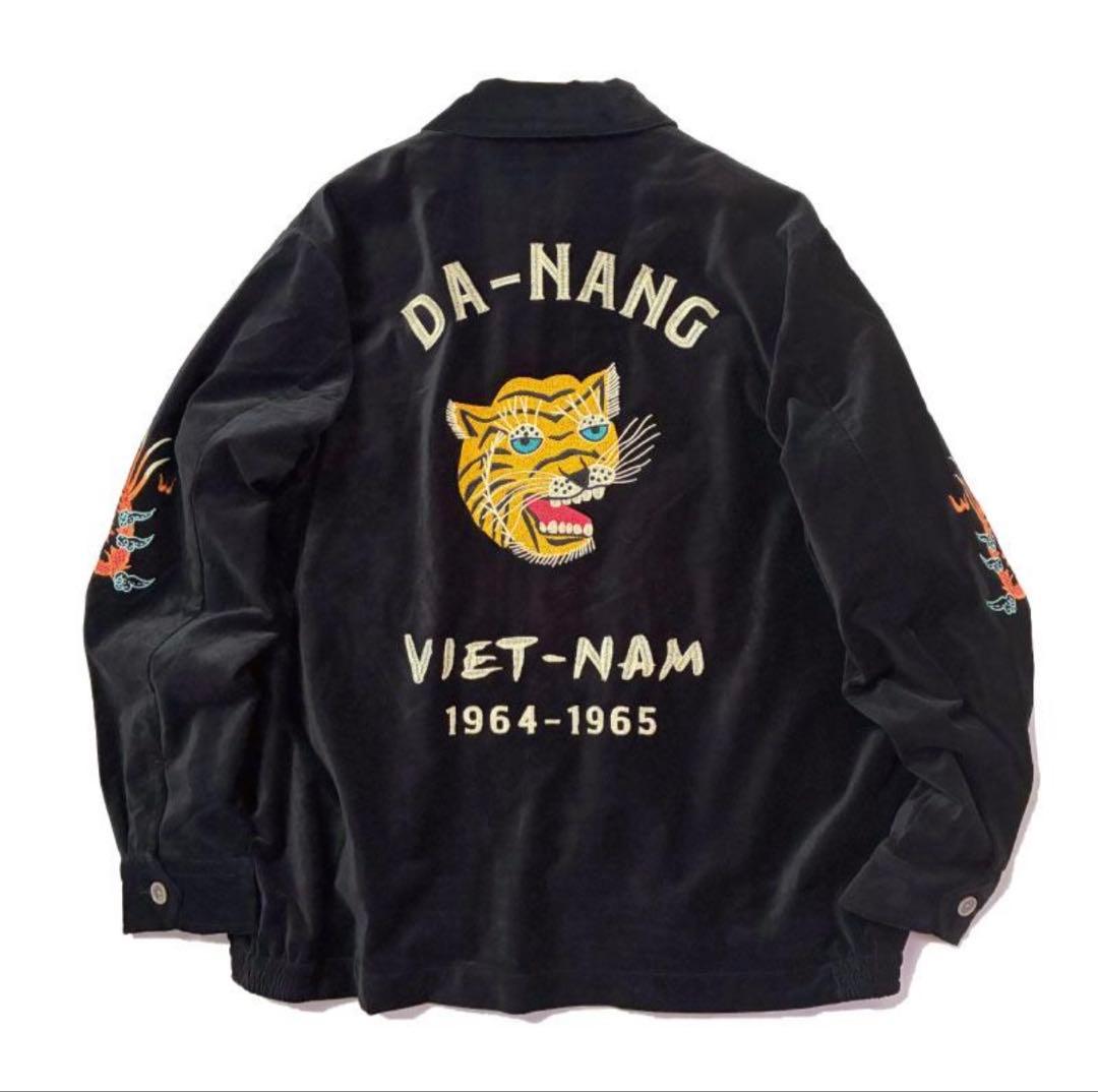 HOUSTON スカジャン ベトジャン 黒 虎スカル龍刺繍 楽天市場】HOUSTON（ヒューストン） レーヨン スーベニア ジャケット