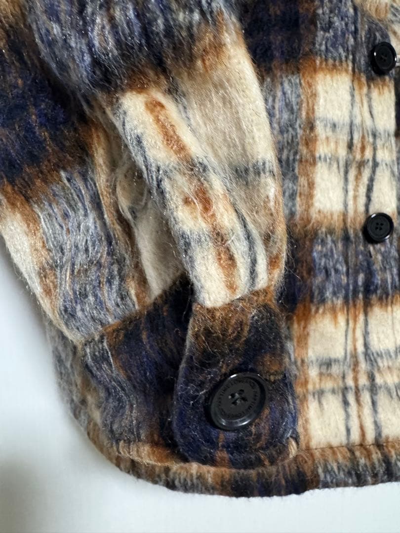 Naptime. チェック中綿ジャケット（アイボリー）Mサイズ