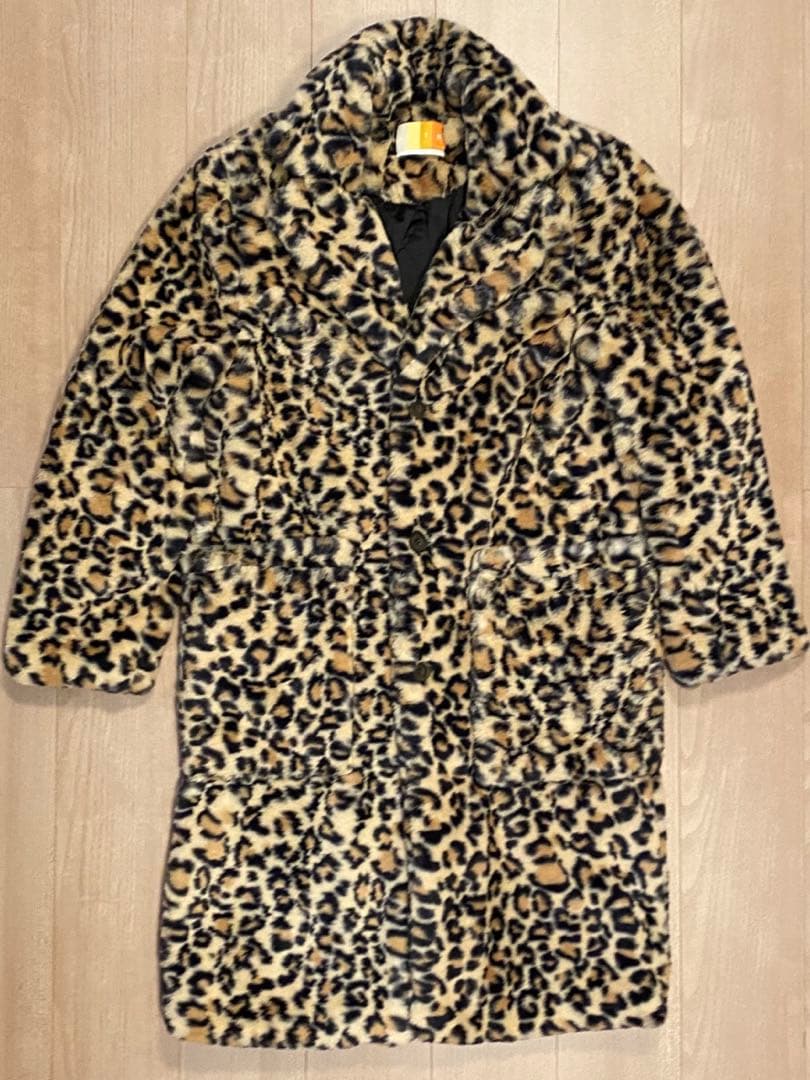 KITH レオパード ファーコート BOX LOGO ヒョウ柄 ダウンジャケット