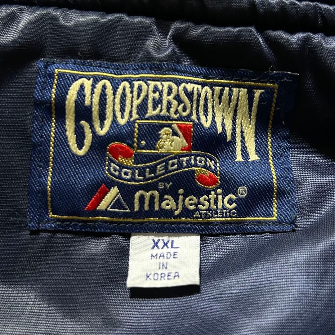 MLBヤンキースナイロンスタジャンビッグロゴ刺繍ワッペンクーパーズ