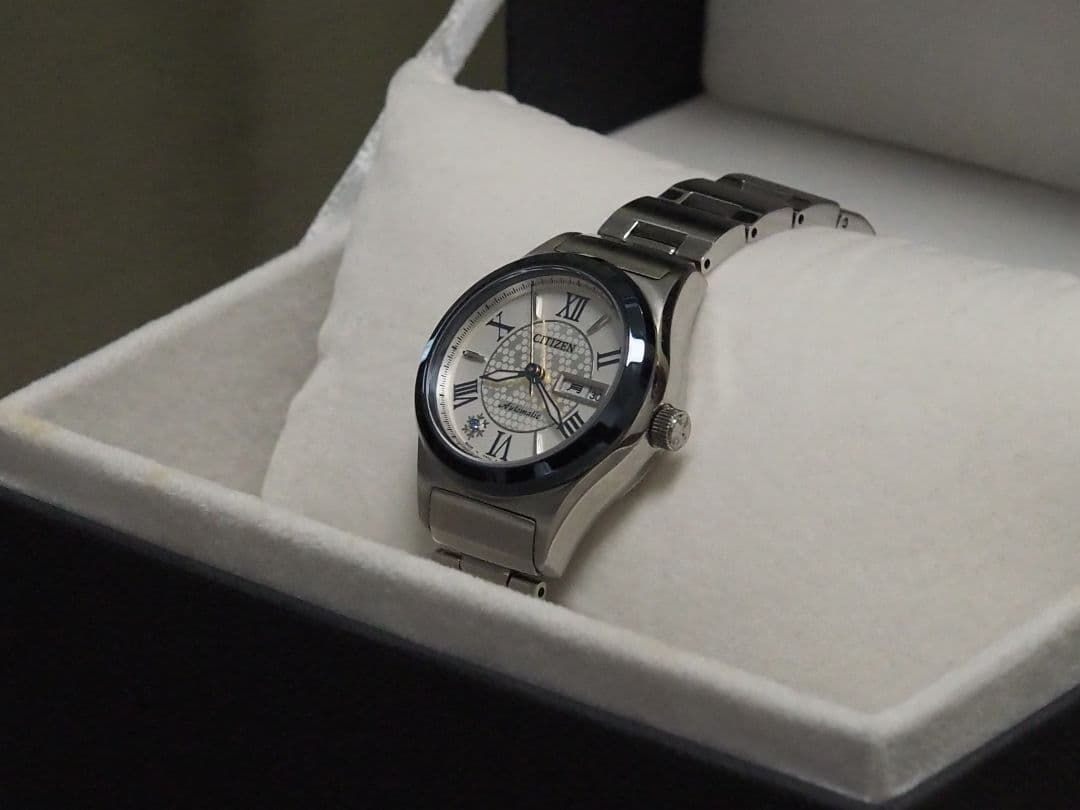 シチズン 機械式腕時計 深雪 (みゆき) ステンレスバンド仕様(革バンド