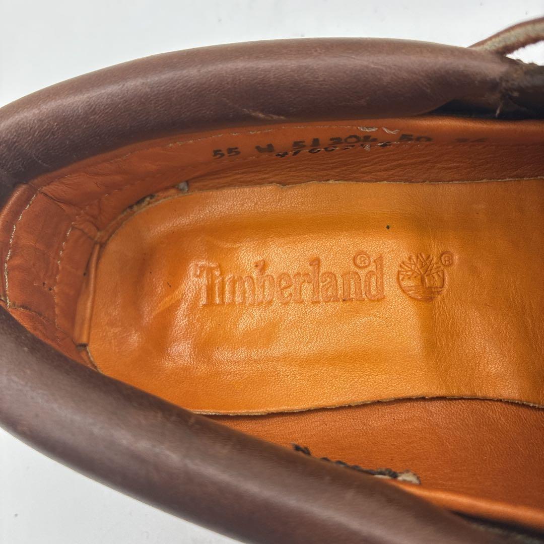【美品】ティンバーランド スリーアイ クラシックラグ 5.5W 51304 茶