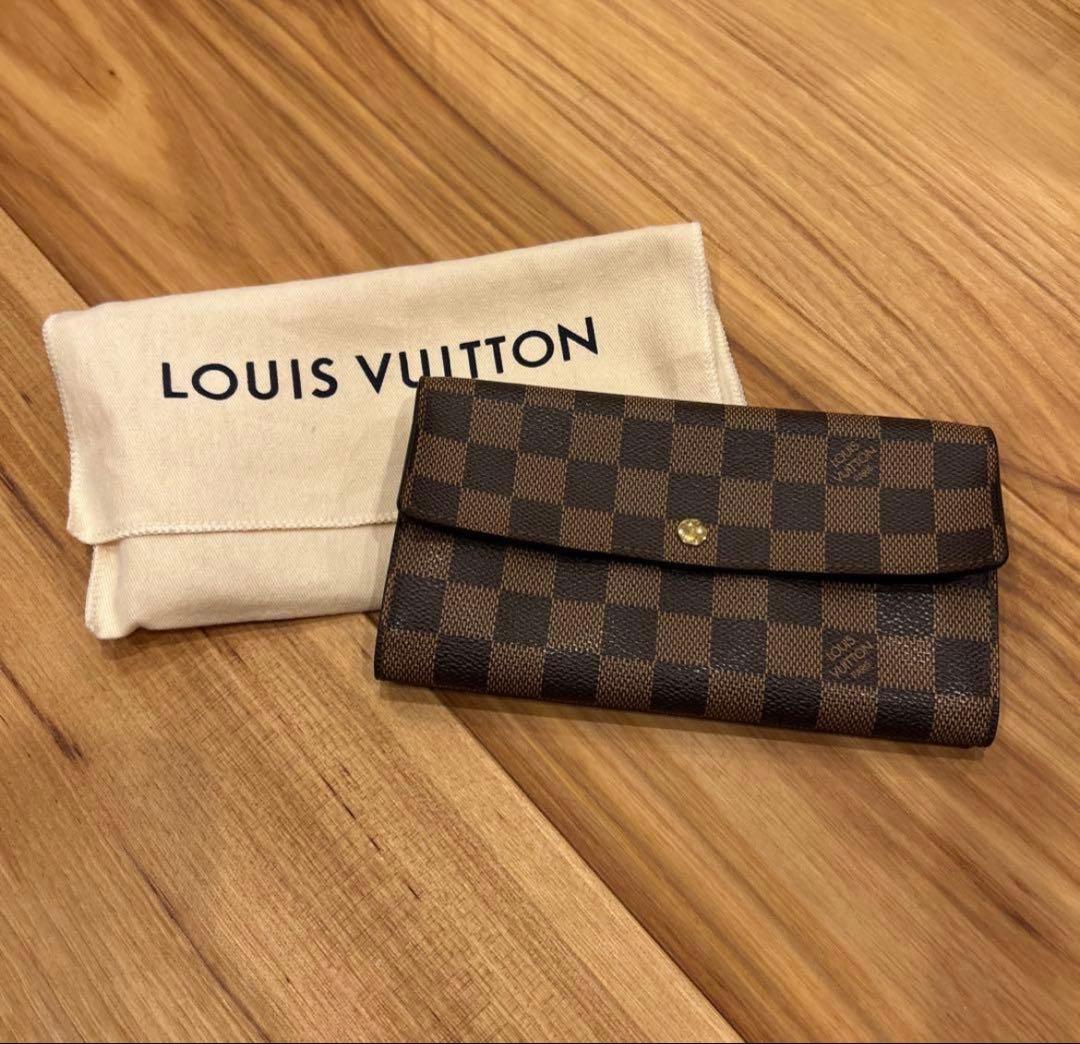 最終値下げ）LOUIS VUITTON ダミエ・キャンバス 長財布 保存袋付き