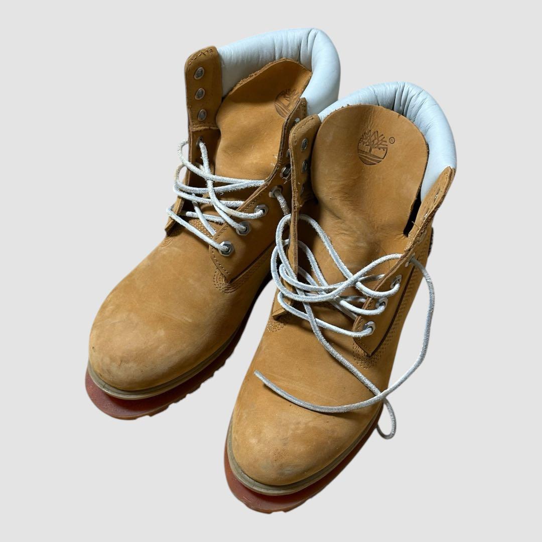 か*う様 Timberland ベージュ ハイカット ワークブーツ - メルカリ