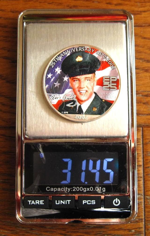 アメリカンシルバーイーグルカラー 1オンス銀貨 E・プレスリー25