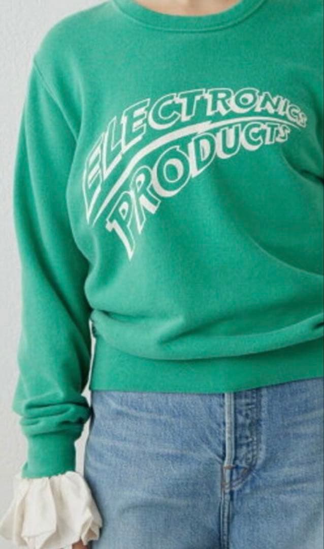 ウィムガゼット プリントロゴ裏毛プルオーバー グリーンの通販はau PAY