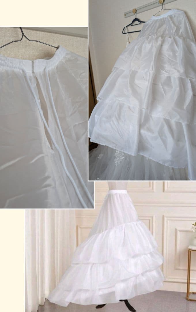 mei様専用/ウェディングドレス トレーン＆ベール＆インナースカート