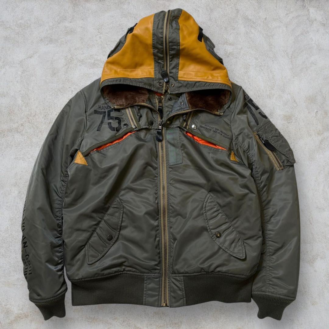 美品 激レア XL】AVIREX MA-1 REMODEL MARK2 N2B - メルカリ