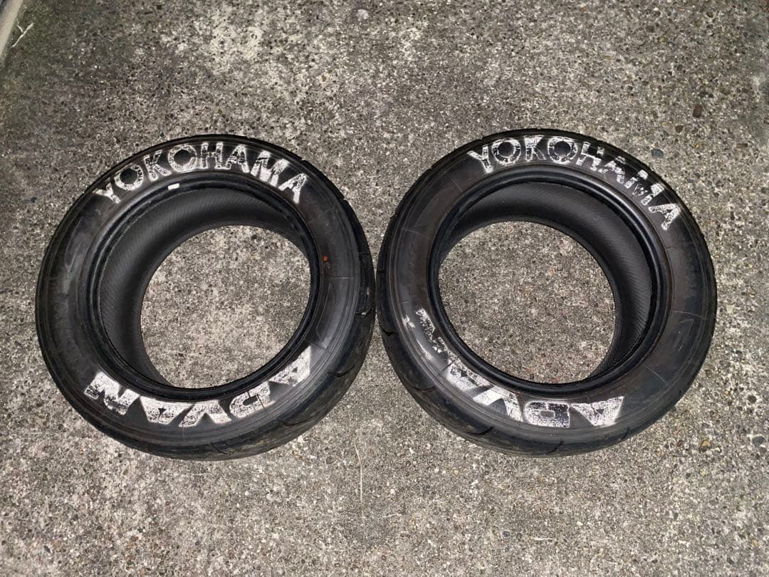 YOKOHAMA ADVAN a050 2本225/50R15 Mコン バリ溝 YOKOHAMA ADVAN A050 R SPEC 225/50/15 HIGH PERFORMANCE RACE TIRE