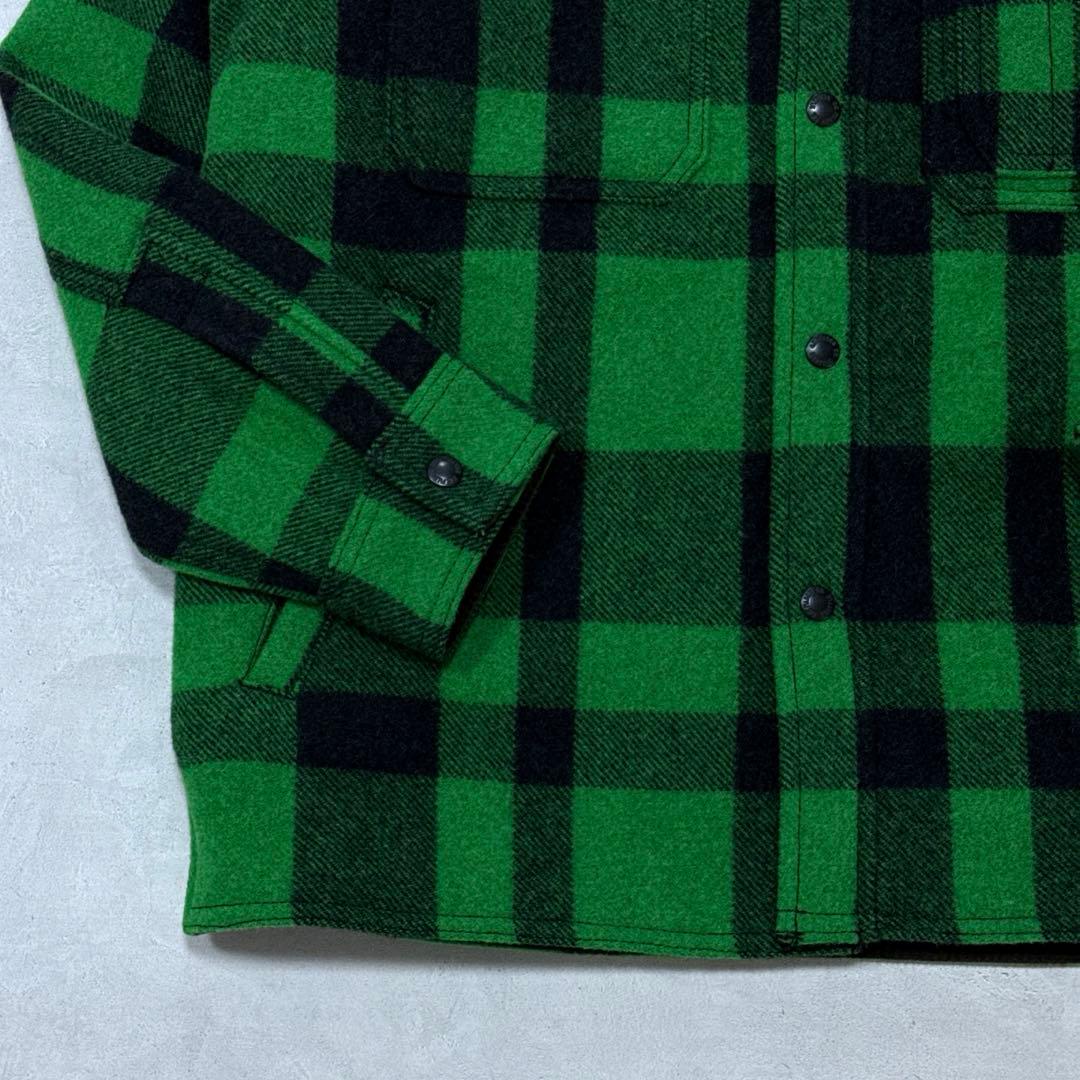希少 未使用 FILSON マッキーノ ジャックシャツ ブラック グリーン