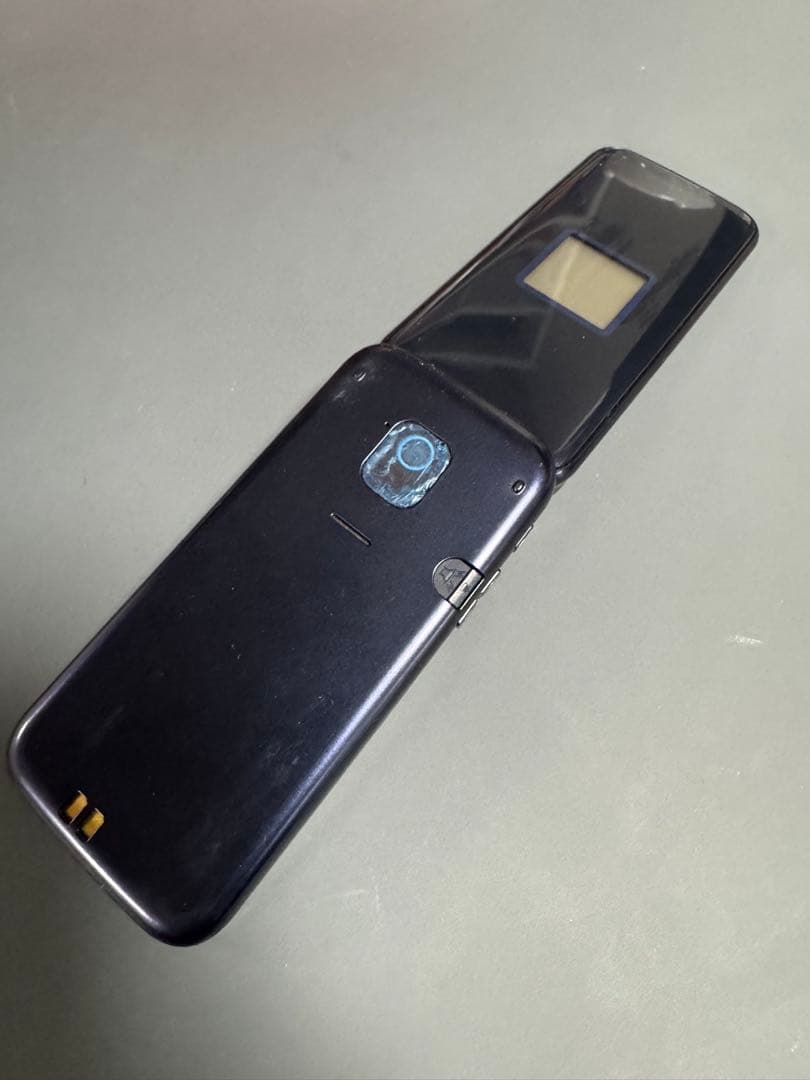 docomo 折りたたみ式携帯電話 らくらくホン F-02J ネイビー - メルカリ