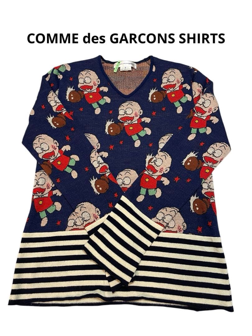 08FW コムデギャルソン シャツ ちび太 赤塚不二夫 おそ松くん セーター