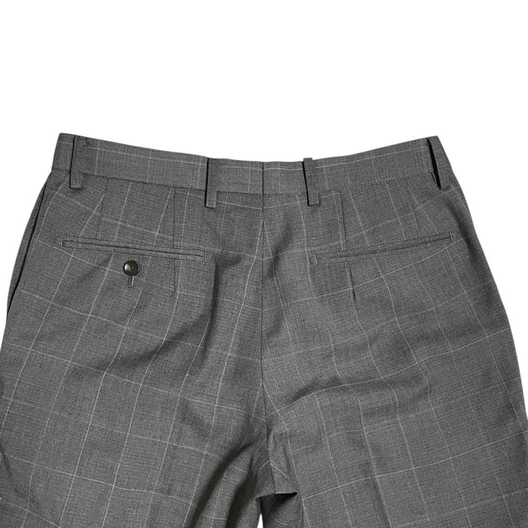 美品 スーツセレクト ビジネススーツ セットアップ ウィンドーペン