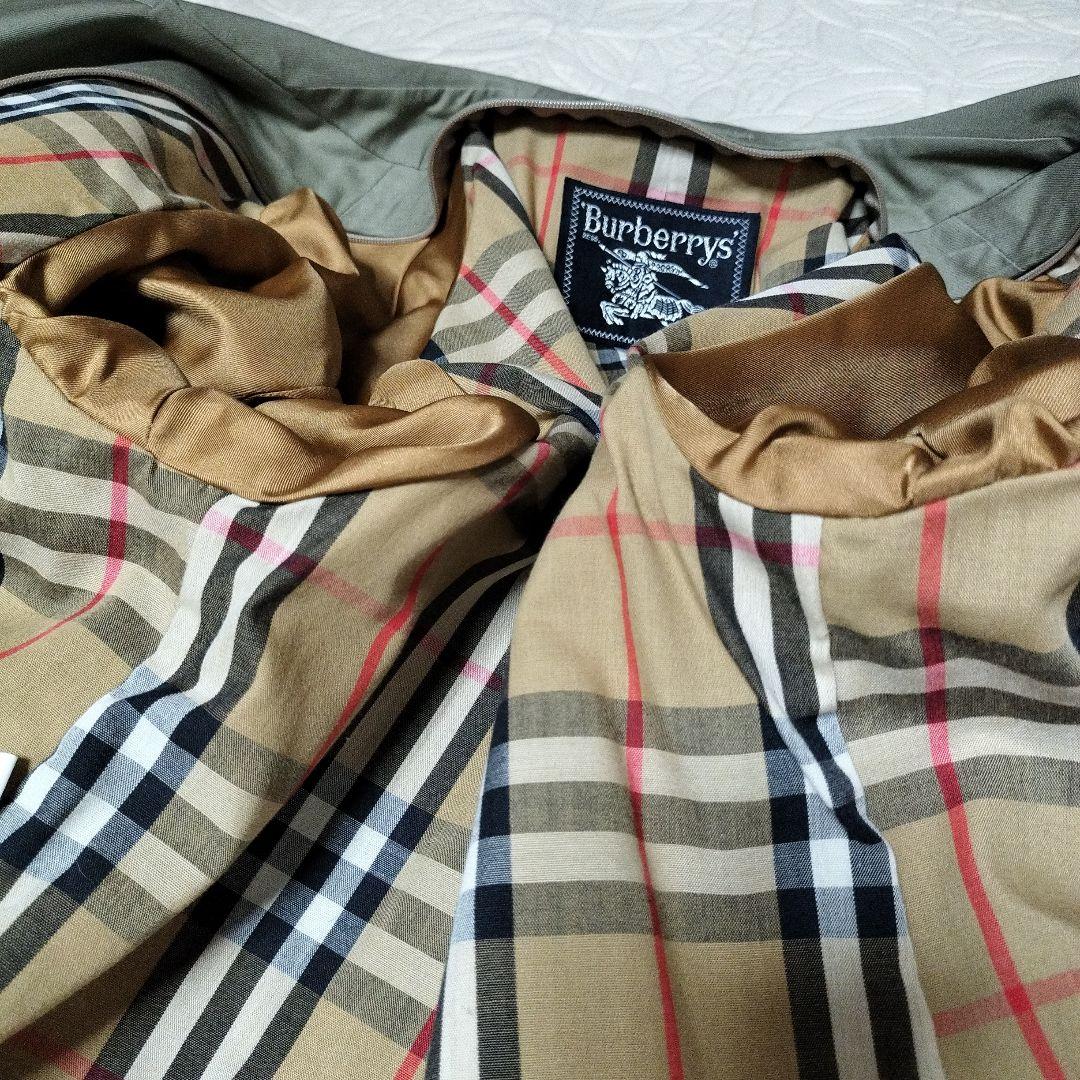 美品☆バーバリー ステンカラーコート ライナー付 ノバチェック メンズ
