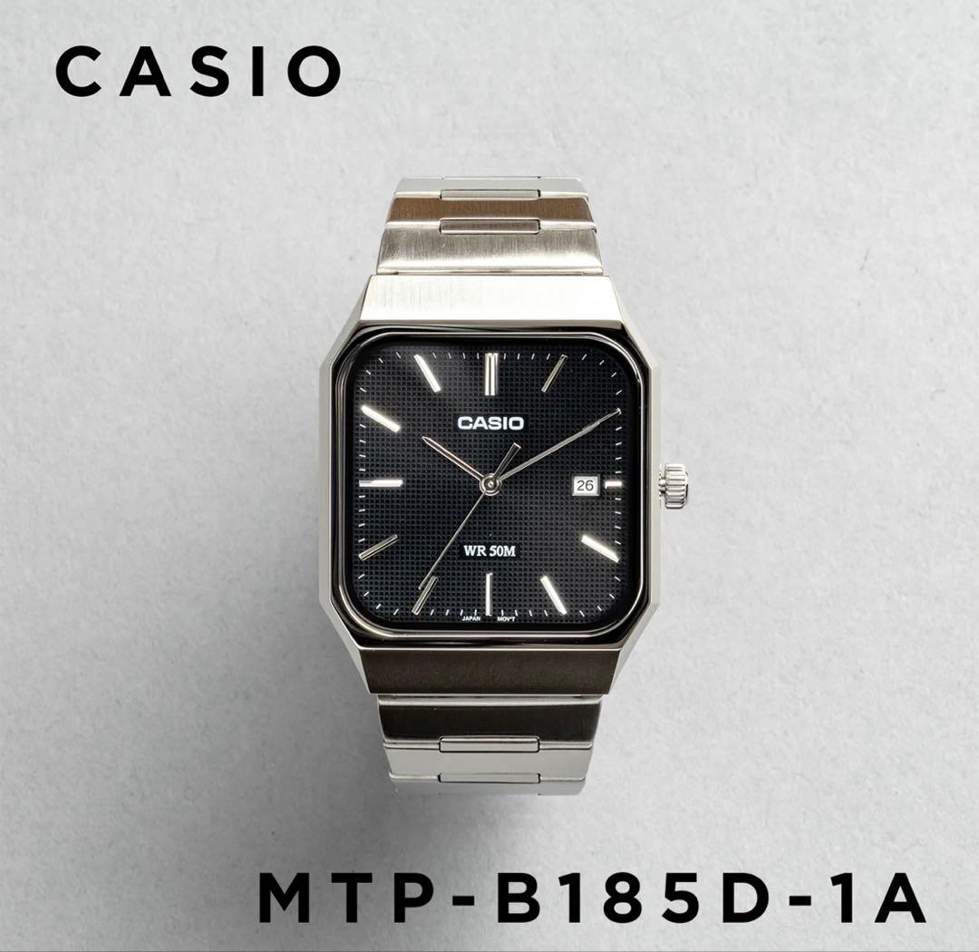 新品・未使用】CASIO MTP-B185D-1A ブラック - メルカリ