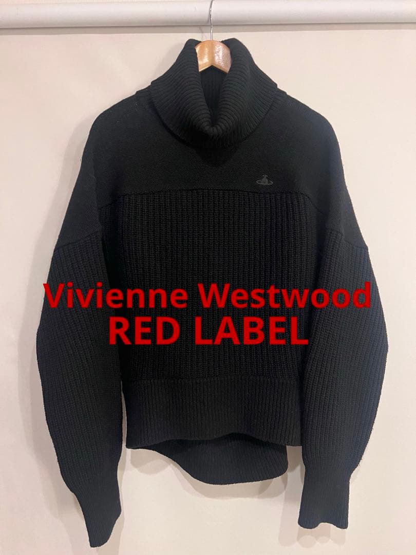 最終値下げ 正規品★Vivienne Westwood★タートルセーター 黒 ヴィヴィアンウエストウッド レッドレーベルVivienne Westwood Red