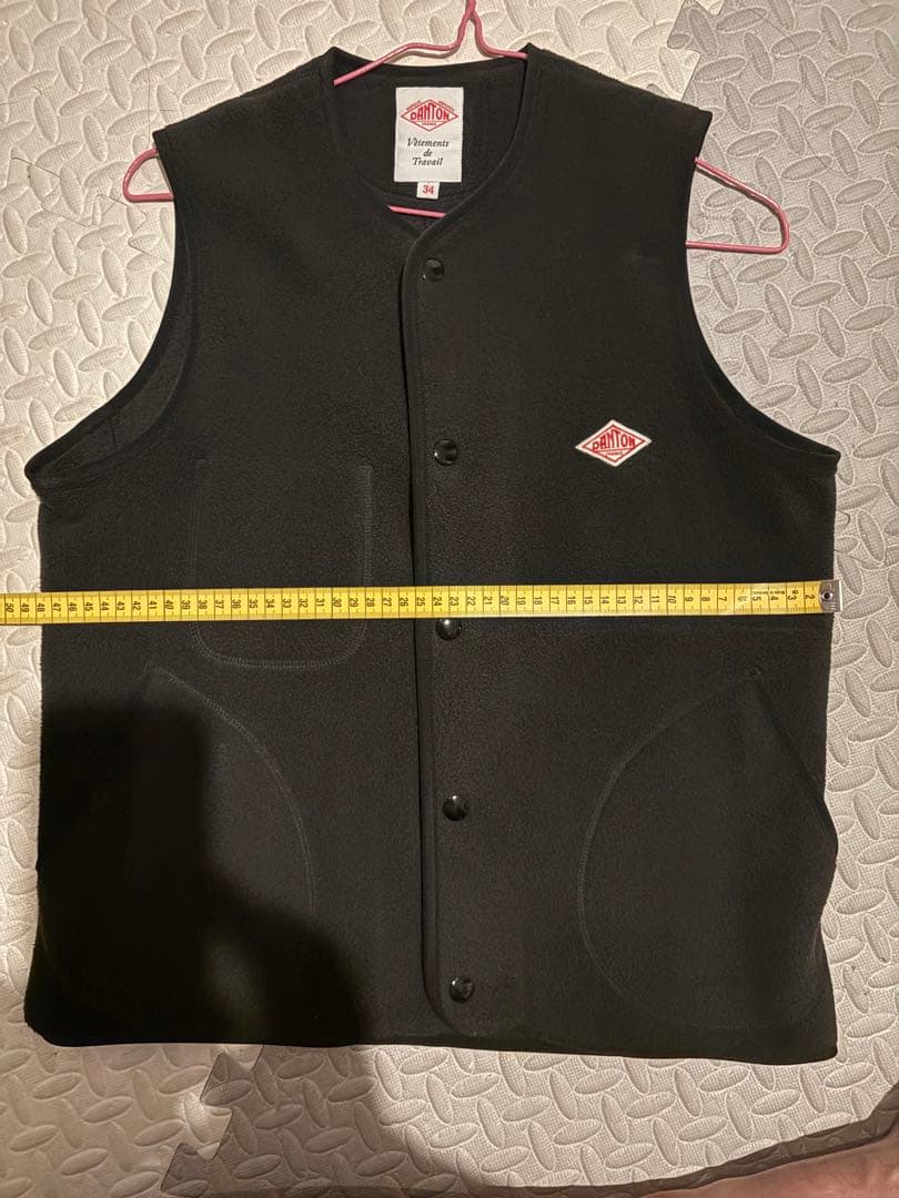 DANTON ブラック フリースベスト 34 - メルカリ