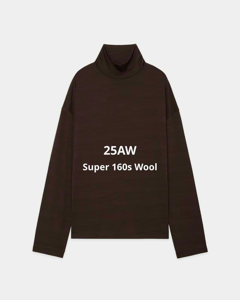 25AW markaware スーパー160'sウール タートルネックTシャツ 25AW markaware スーパー160'sウール タートルネックTシャツ - メルカリ