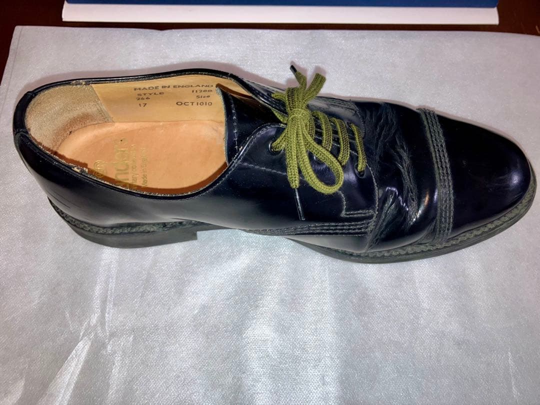 Sanders ミリタリーダービー 黒 ドレスシューズ GB7 25.5cm