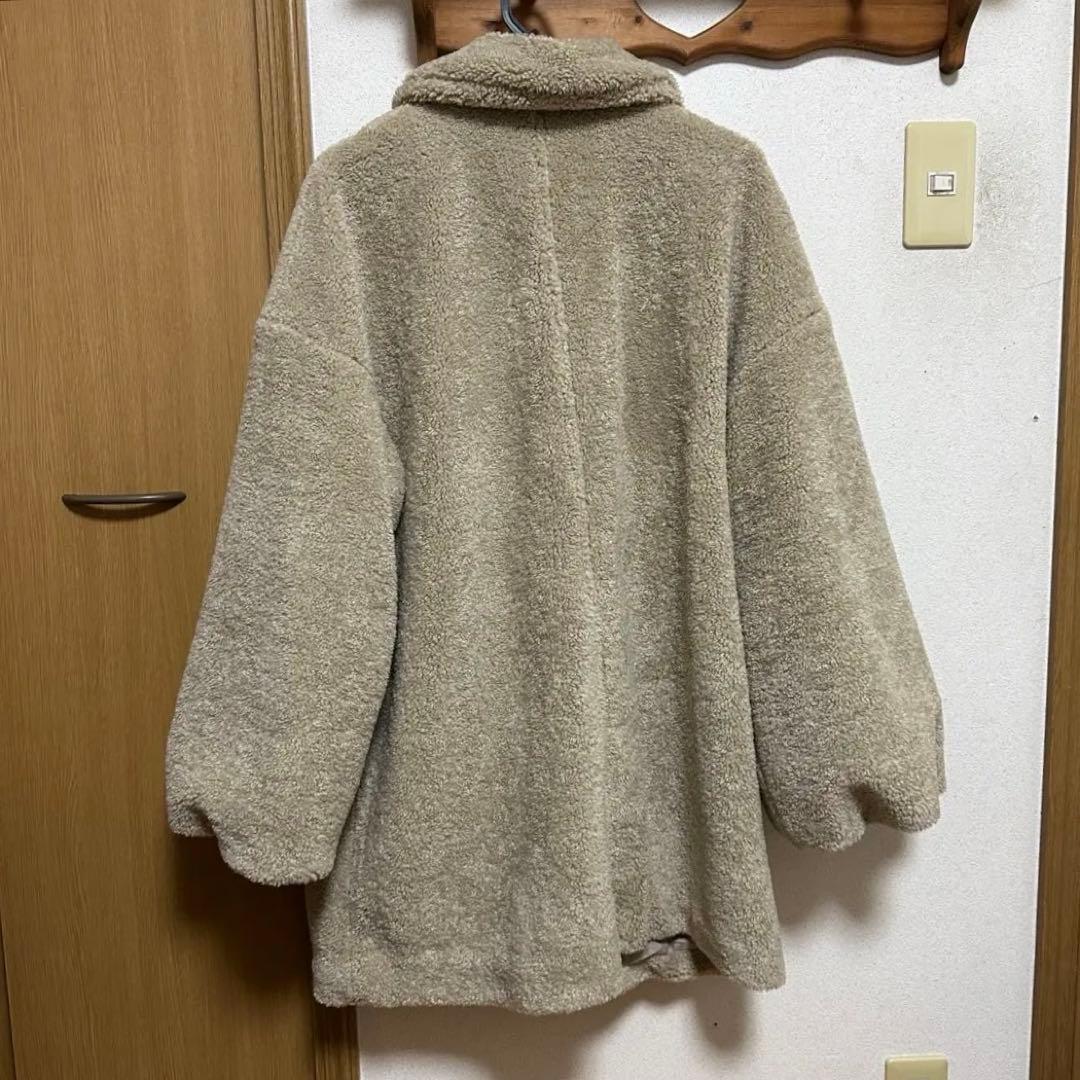 OLUN loose 2way boa coat ベージュ/M size - メルカリ