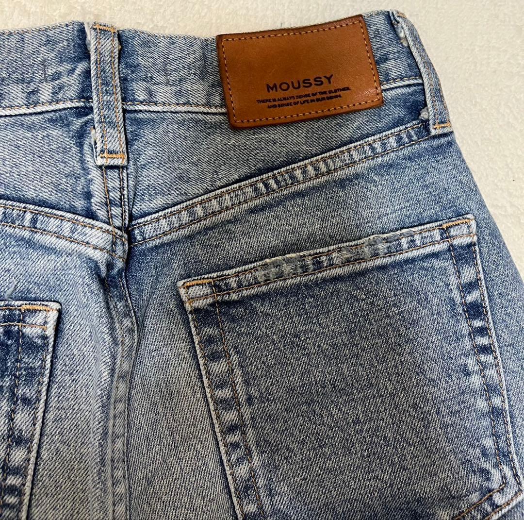 moussy MVS flare 25インチブルーフレ アブーツカットデニム - メルカリ