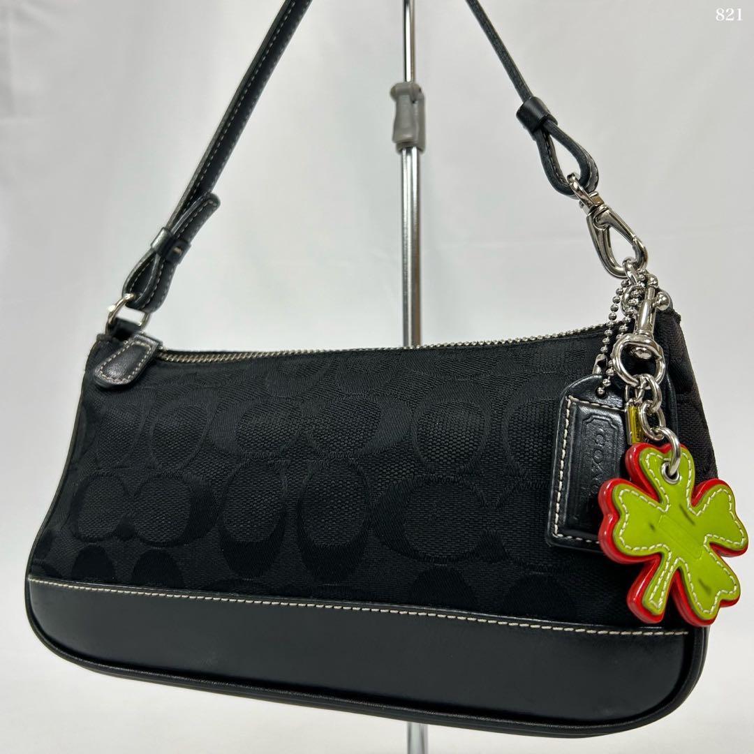 【極美品】コーチ 6094 ソーホー シグネチャー ワンハンドバッグ レザー 黒 楽天市場】COACH コーチ アクセサリーポーチ 6094 ハンドバッグ