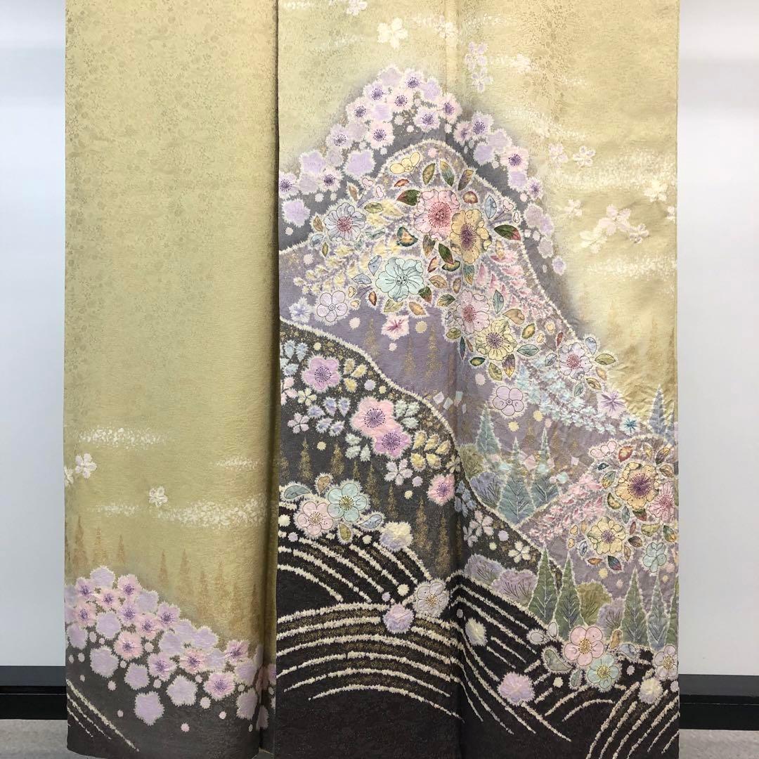 帯6008 ○高級 正絹 美保姿 全通 袋帯 宝尽くし 松竹梅 ち652】西陣美