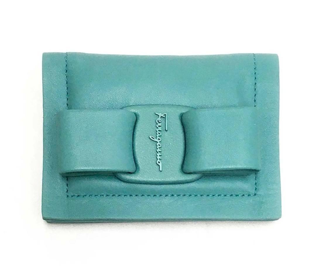 FERRAGAMO フェラガモ 財布 カード 名刺 ケース 短時間使用 FERRAGAMO（フェラガモ） 激安超お得☆全品300円OFFクーポン☆3/31まで