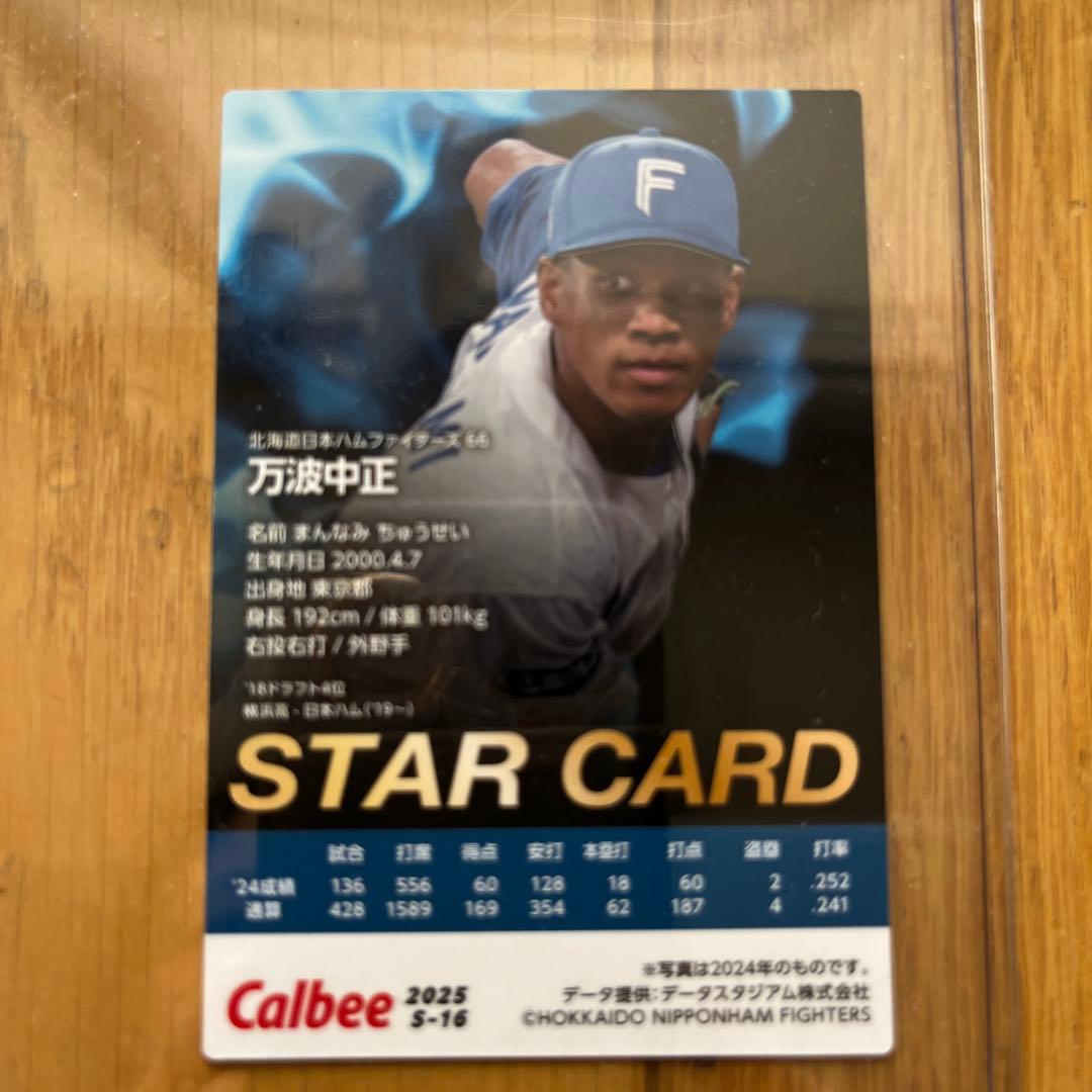 プロ野球チップス2025 日本ハムファイターズ 万波中正サイン入り