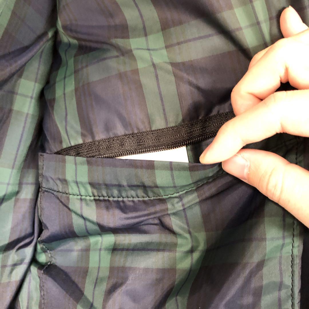 コムデギャルソンオム コーティング 肉厚ダウンジャケット 中チェック