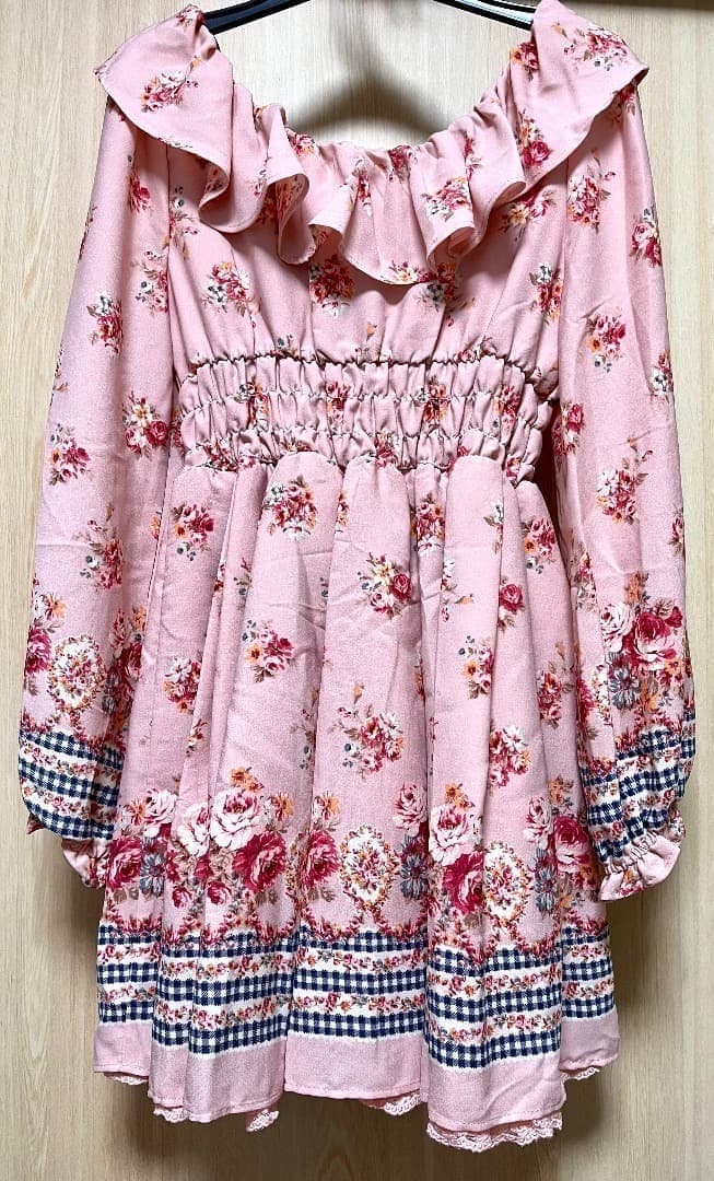 リズリサ 花柄 裾レースワンピース ピンク バラ 薔薇 LIZ LISA - メルカリ