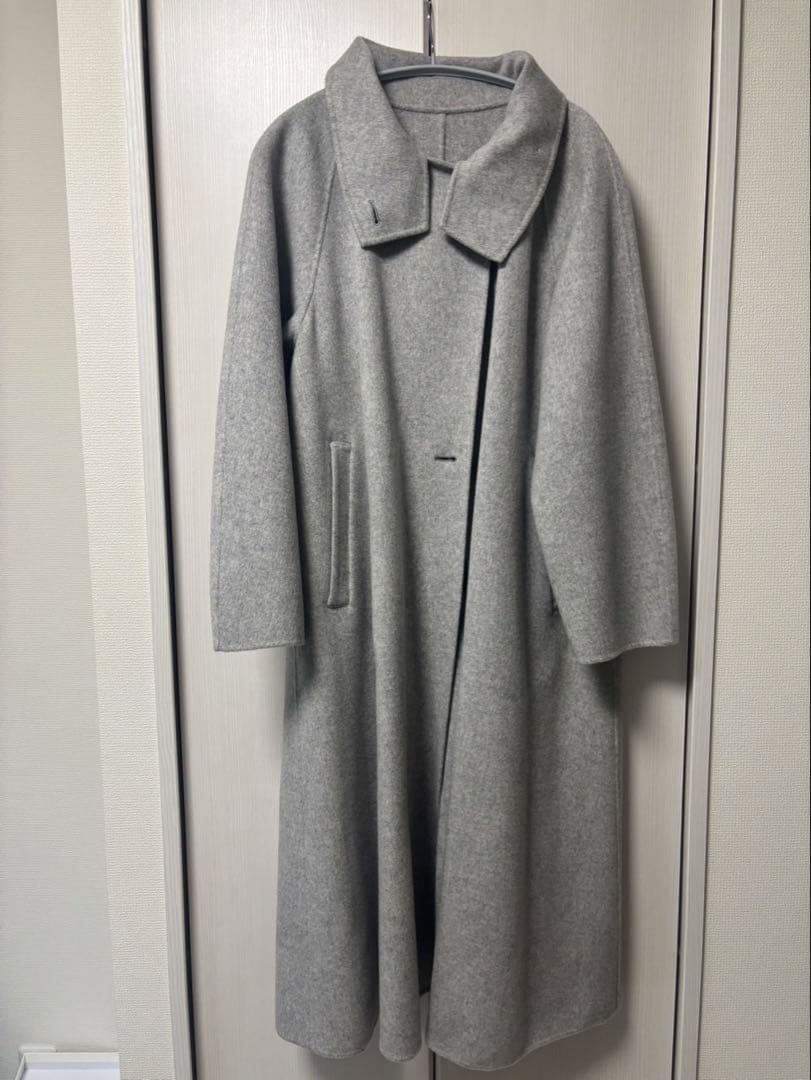 入手困難】アダムエロペ スタンドカラーフーデッドリバーコート 23