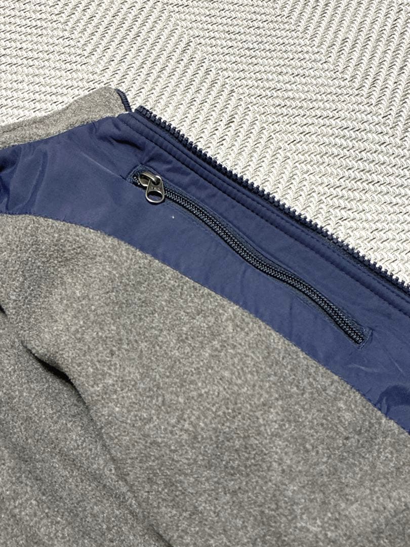 美品 00s L.L.Bean ウォームアップジャケット M ネイビー フリース