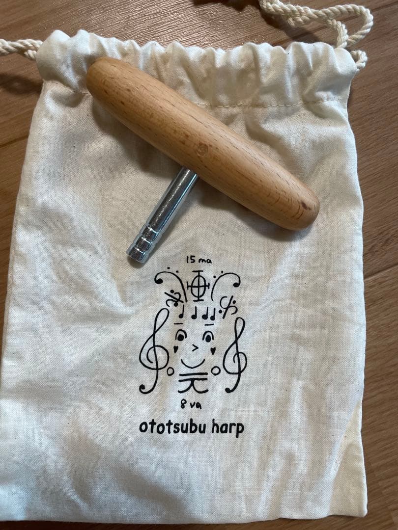 おとつぶハープ17弦 メープル ホワイト