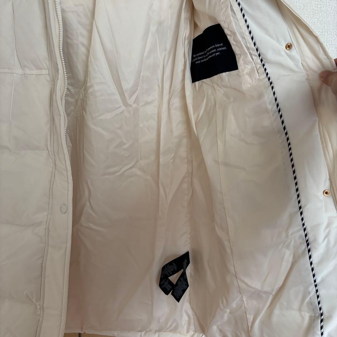 Kate Spadeケイトスペード フード付きロングダウンジャケットホワイト