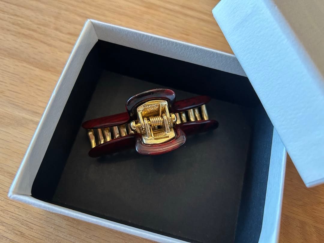 ちるちるさま専用ACCAアッカ 秋色ブラウン Mサイズヘアクリップ 塗装ハゲ