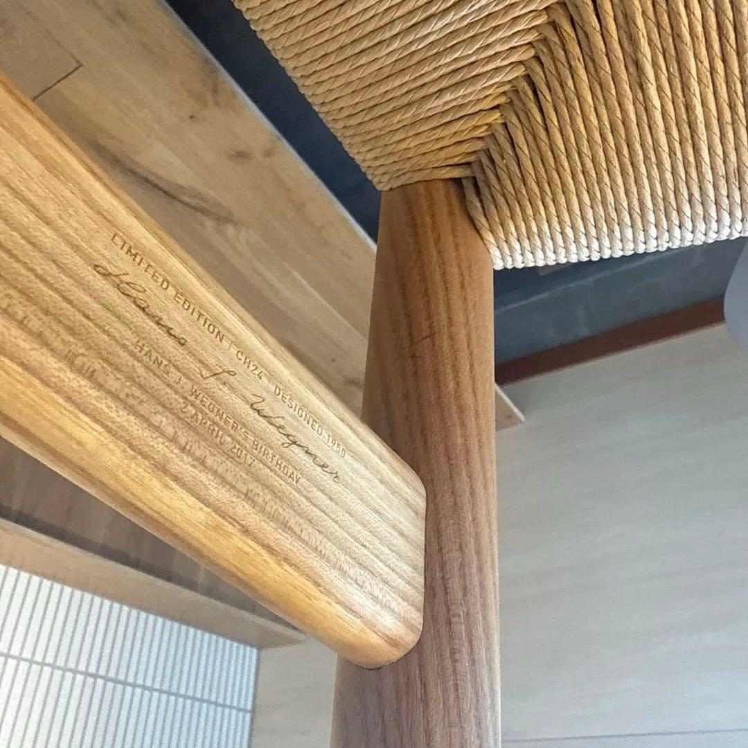 ch24 Yチェア エルム材 SH45cm birthday edition - メルカリ