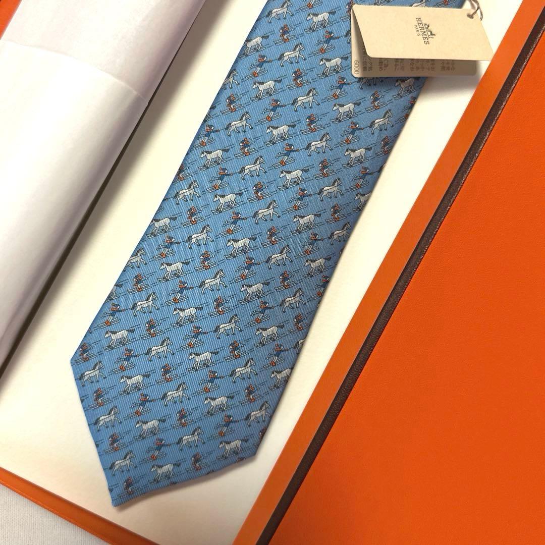 エルメス ネクタイ《ウィンター・ファン》 新品 未使用