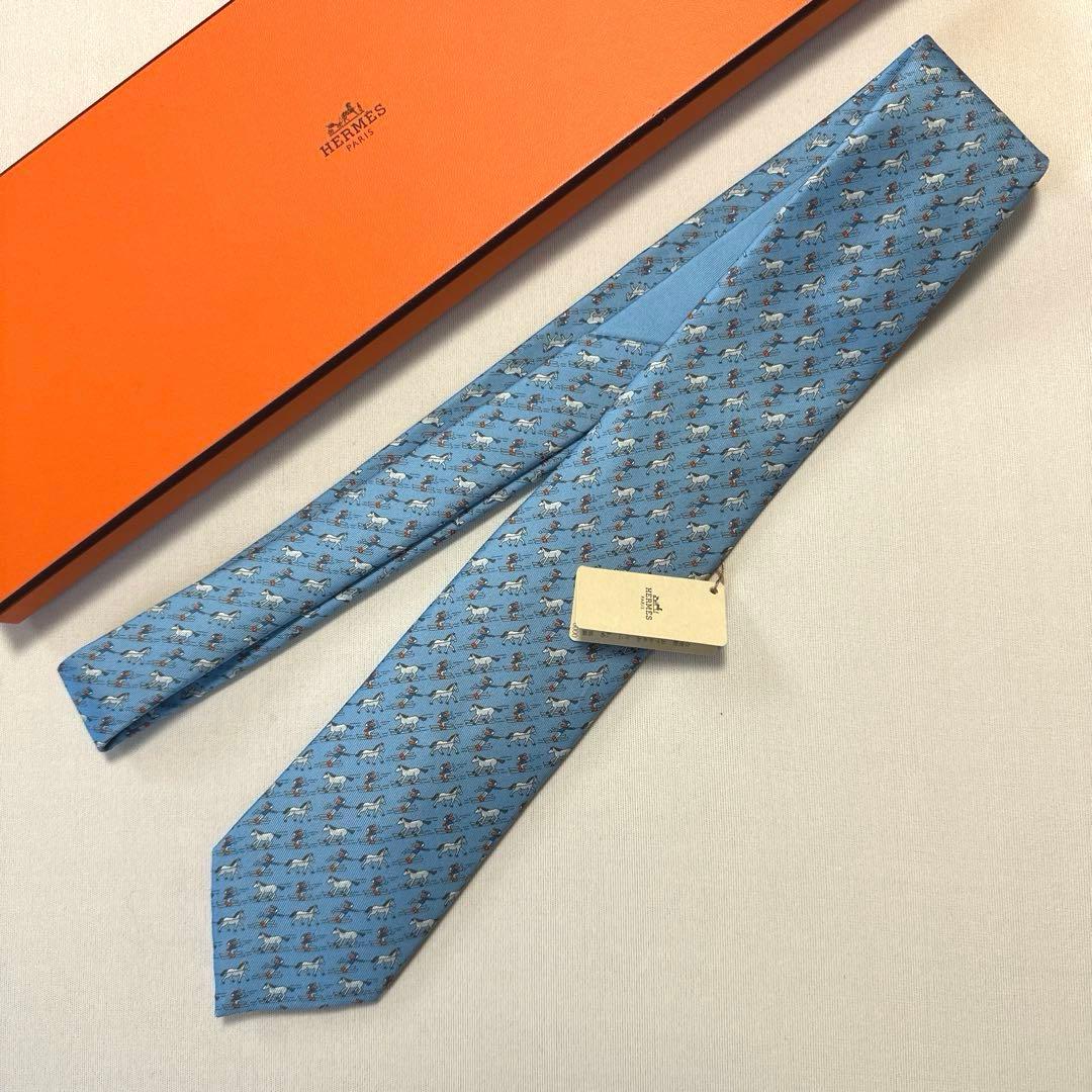 エルメス ネクタイ《ウィンター・ファン》 新品 未使用