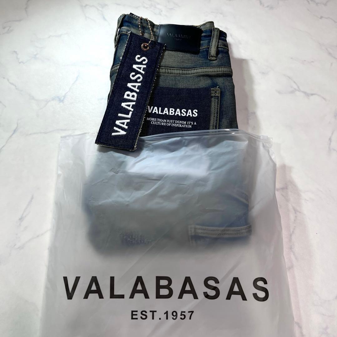 新品未使用 バラバサスVALABASAS ヴィンテージウォッシュフレアデニム