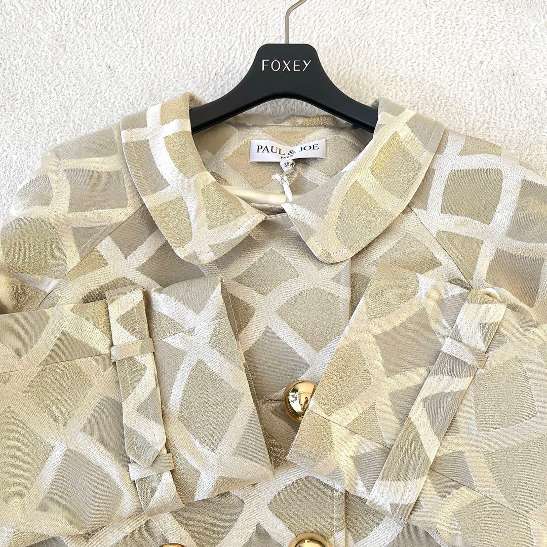 新品タグ付☆Paul&JOE☆ディテール パターンダブルブレストコート 38