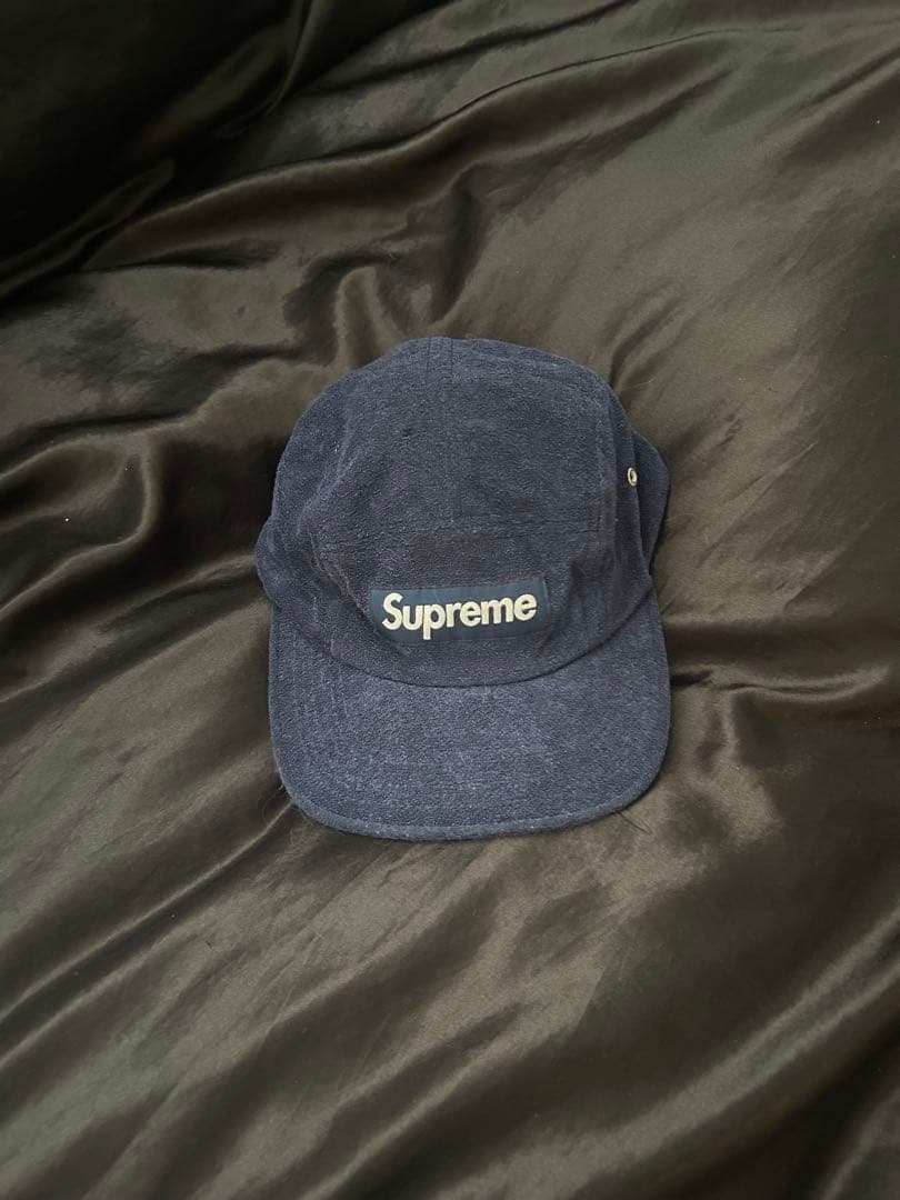 Supreme キャップ ネイビー シュプリーム 帽子 中古・古着通販】Supreme (シュプリーム) キャップ ネイビー｜ブランド