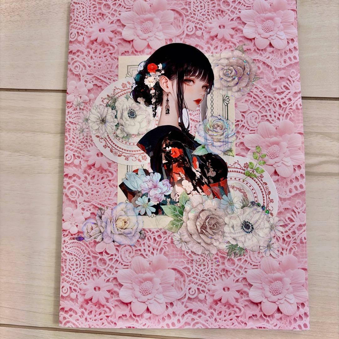 海外マステ切り売り 20種類 ♡コラージュ素材入り おすそ分けファイル