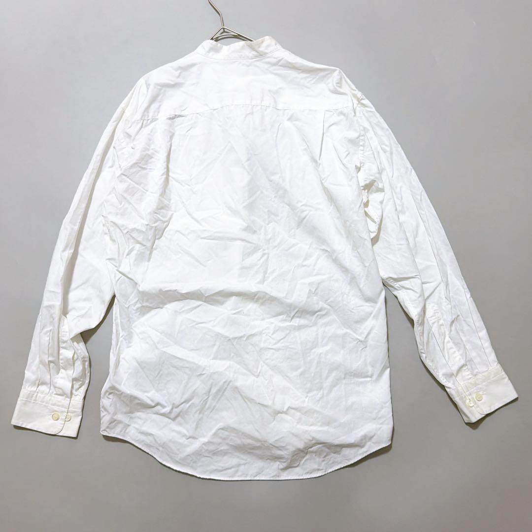 イッセイミヤケホワイトレーベル バンドカラーシャツ 長袖 3サイズ 白