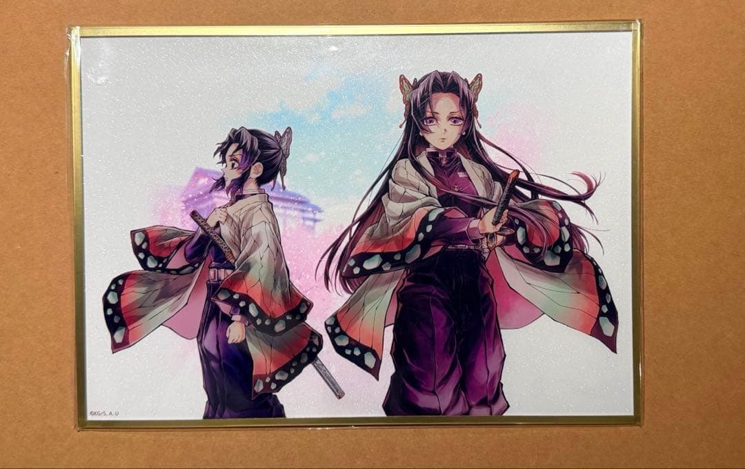 C106 コミケ 鬼滅の刃 繋ぐ くじ B賞 アクリル色紙 胡蝶 しのぶ カナエ