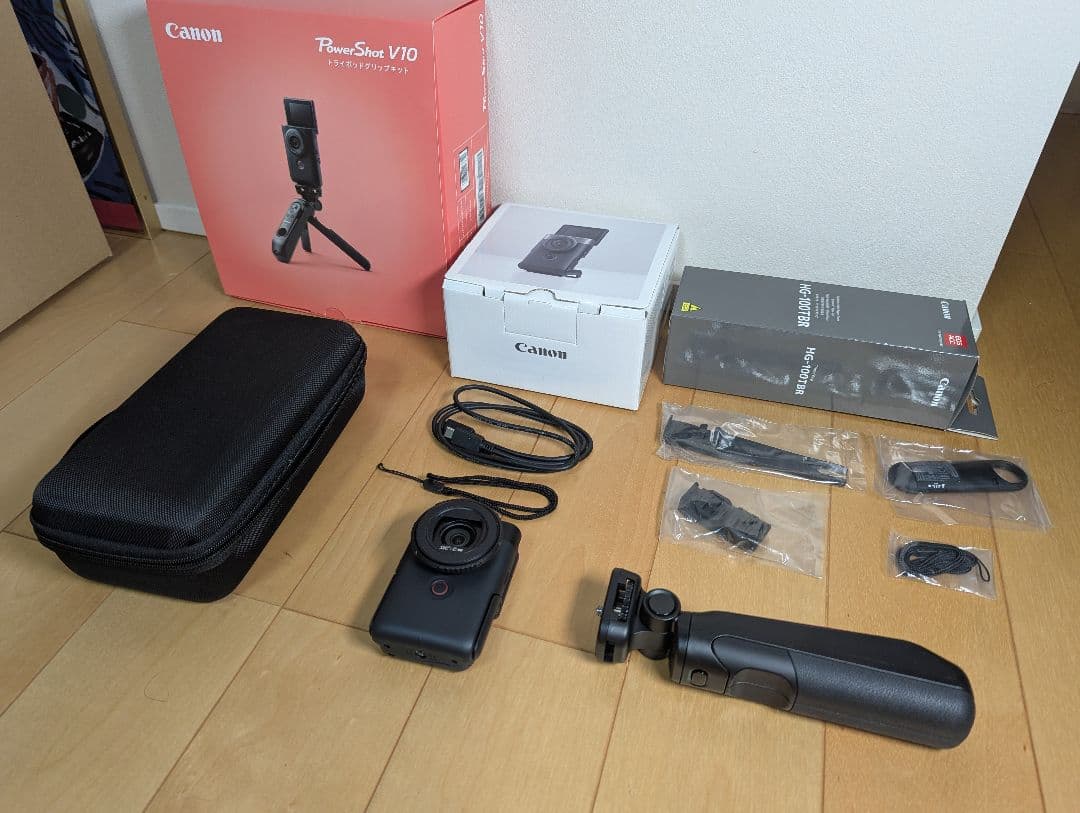 PowerShotV10 トライポッドグリップ　セット キヤノン PowerShot V10・トライポッドグリップキット(ブラック) 販売